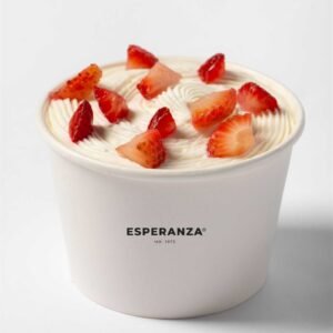 Vasito tres leches fresa