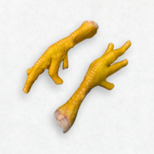 Patas de pollo con piel