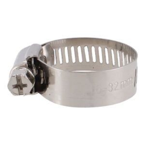 Abrazadera sin fin 5/8″-1 1/4″ de acero inoxidable #12 7870 Sanelec