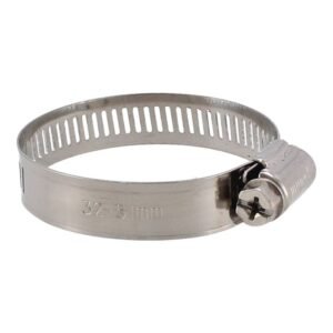 Abrazadera sin fin 1 1/4″-2″ de acero inoxidable #24 7873 Sanelec