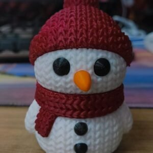 muñeco de nive estilo macrame