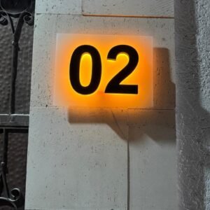 Numeros de casa con luz led