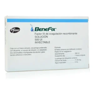 Benefix Solución Inyectable 500 Ui/5 Ml, 1 Frasco Ámpula + 1 Ampolleta Solvente 5 Ml