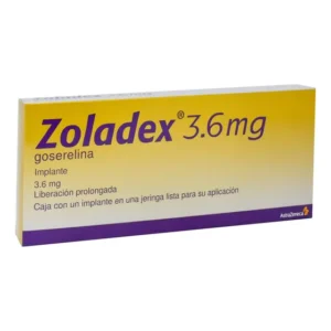 Zoladex Implante Subcutáneo 3,6 Mg, 1 Implante Cilíndrico Estéril En Jeringa Lista Para Su Aplicación