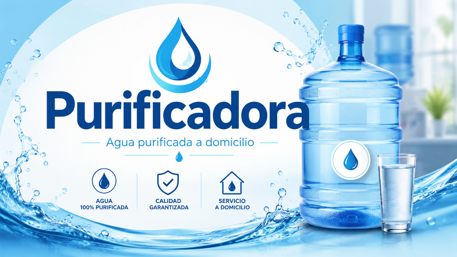 Purificadora de agua "El Manantial".