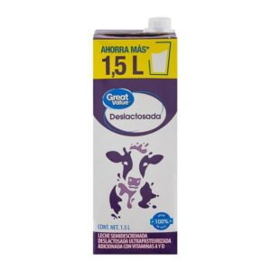 Leche Great Value deslactosada 1.5 l
