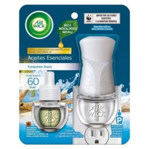 Difusor eléctrico Air Wick y repuesto turquoise oasis 21 ml