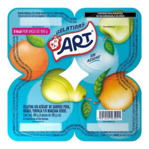 Gelatinas Art sin azúcar surtido 100 g 4 pzas
