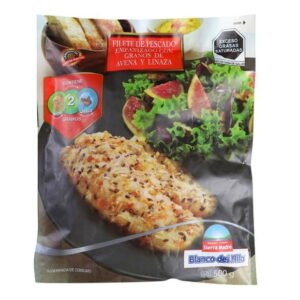 Filete de pescado Sierra Madre Blanco del Nilo congelado y empanizado c/ ganos de avena y linaza 500 g