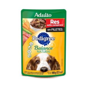 Alimento para Perro Pedigree Balance Natural Adulto Res Estilo Campirano en Filetes 100 g