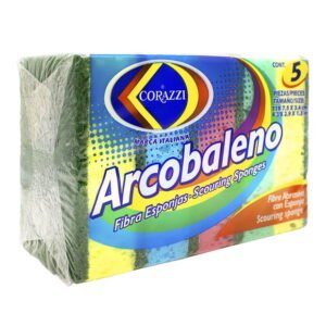 Fibra esponja Corazzi arcobaleno 1 paquete con 5 pzas