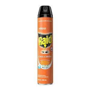 Insecticida en Aerosol Raid Casa y Jardín Mata Insectos Voladores y Rastreros 400mL