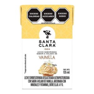 Leche Santa Clara deslactosada sabor helado de vainilla 135 ml