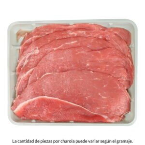 Milanesa de bola de res por kg peso aprox por charola 700 a 800 g
