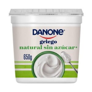 Yogurt Danone griego natural sin azúcar 650 g
