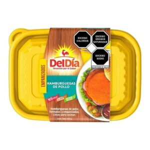 Hamburguesas de pollo Del Día empanizadas y congeladas 500 g