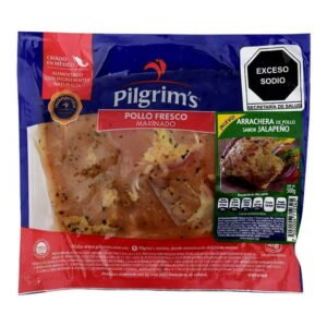 Arrachera de pollo Pilgrim’s marinado sabor jalapeño 500 g