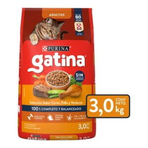 Alimento para Gato Purina Gatina Sabor Pollo a la Jardinera 3.0 kg
