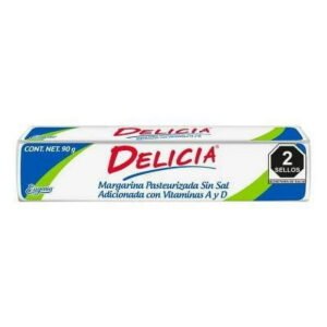 Margarina Delicia sin sal adicionada con vitaminas 90 g