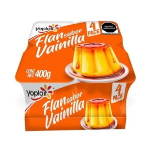 Flan Yoplait sabor vainilla 4 pzas de 100 g c/u