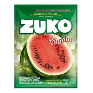 Bebida en polvo Zuko sabor sandia 13 g