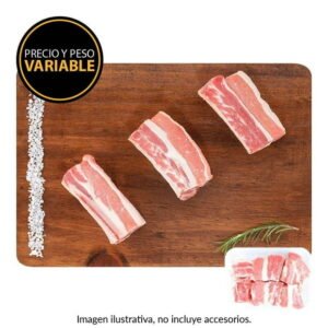 Costilla cargada de res para cocer por kg peso aprox por charola 900 a 1000 g