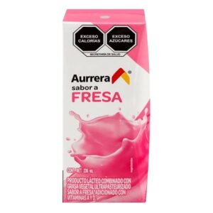 Producto Lácteo Combinado Aurrera sabor fresa 236 ml