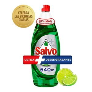 Lavatrastes líquido Salvo ultra limón 640 ml