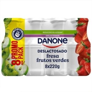 Yoghurt bebible Danone Bebible deslactosado frutos verdes-fresa 8 pzas 220 g c/u