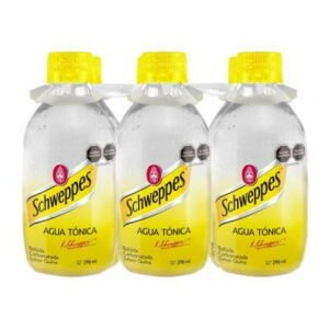 Agua tónica Schweppes 6 botellas con 296 ml c/u