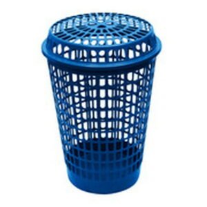 Cesta para Ropa Plastic Trends Hecha de Plastico Modelo Iris Calada con tapa 55 lts
