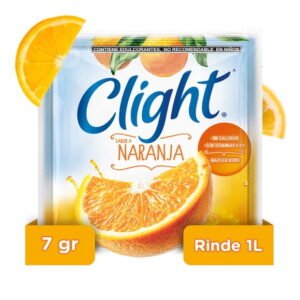 Polvo para preparar bebida Clight sabor a naranja 7 g