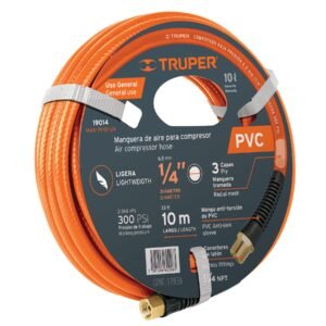 MANGUERA PARA COMPRESOR, DE PVC, 10M X 1/4″, TRUPER