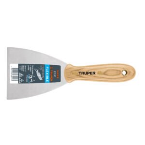 ESPATULA FLEXIBLE 3″ CON MANGO DE MADERA, TRUPER