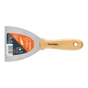 ESPATULA FLEXIBLE 4″ CON MANGO DE MADERA, TRUPER