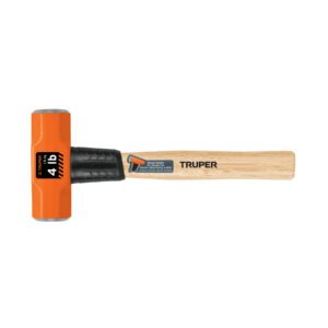 MARRO OCTAGONAL 4 LB, MANGO DE MADERA 12″, TRUPER