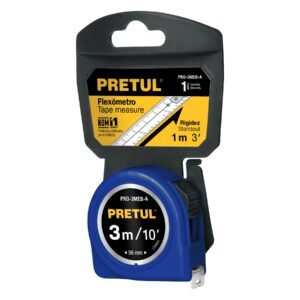 FLEXOMETRO AZUL 3M CINTA 13 MM, EN TARJETA, PRETUL