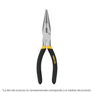 PINZA DE PUNTA Y CORTE 6″MANGO DE PVC,PRETUL