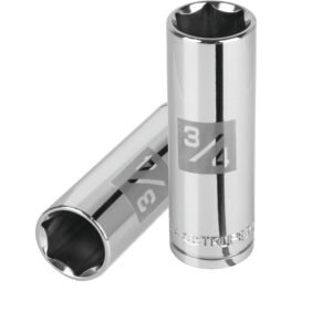 Dado largo de 3/4′, 6 puntas, cuadro 1/2′, Truper