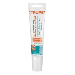 SELLADOR TRANSLUCIDO PARA BAÑOS Y COCINAS – 85G, TRUPER