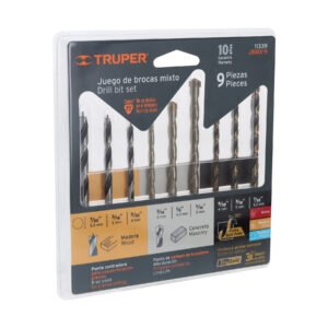 JUEGO DE 9 BROCAS MIXTAS – TRUPER