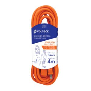EXTENSION ELECTRICA DE USO RUDO 4M 2 X 16AWG, VOLTECK
