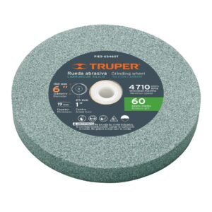PIEDRA PARA ESMERIL 6 X 3/4″ CARBURO DE SILICIO GRANO 60 TRUPER