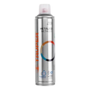 PINTURA EN AEROSOL, PLATA METALICO, BOTE ESBELTO, 400ML