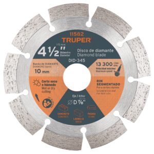DISCO DE DIAMANTE – RIN SEGMENTADO – 4 1/2″ – TRUPER