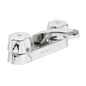MEZCLADORA 4″ PARA LAVABO, NARIZ LARGA, CARTUCHO CERAMICO