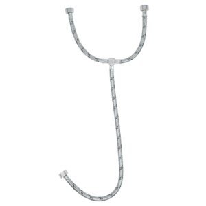 MANGUERA »T» LAVABO/FREGADERO, ACERO INOX, 1/2″ X 1/2″ X 1/2», 55CM