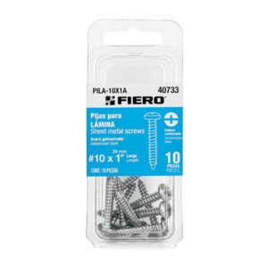 BLISTER CON 10 PIJAS PARA LAMINA #10 X 1 FIERO