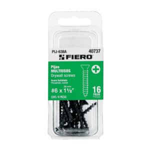 BLISTER CON 16 PIJAS MULTIUSOS, #6X1-1/2, FIERO