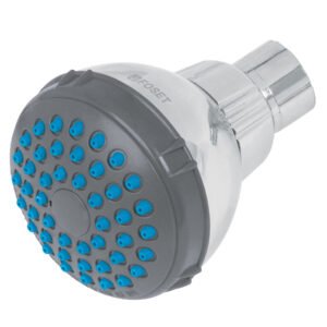 REGADERA REDONDA DE ABS 2 1/2″ GRIS CROMO SIN BRAZO BASIC FOSET